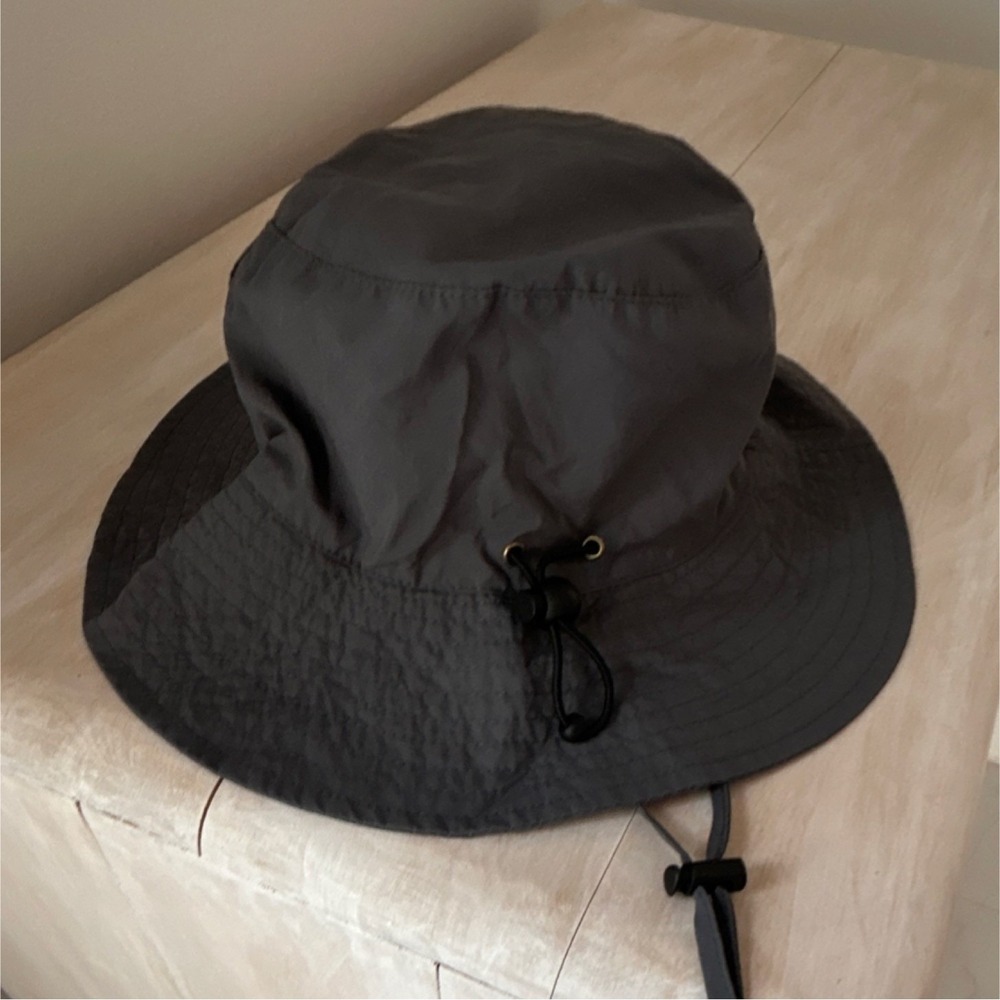 Gray Polyester Wide Brim Hat Outdoor Camping‎ Hiking Fishing